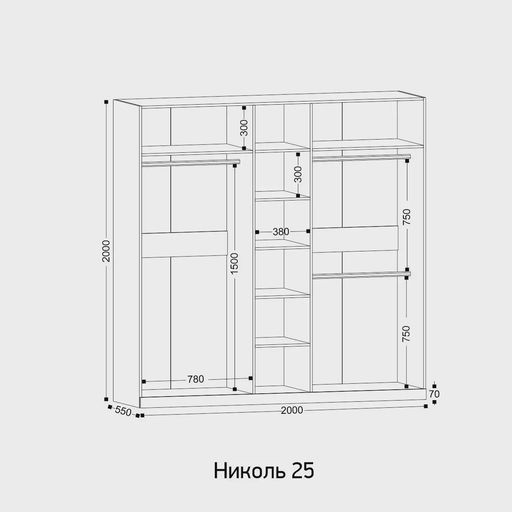 Шкаф «Николь 25»